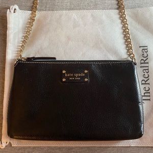 Kate Spade Black Leather Shoulder Bag